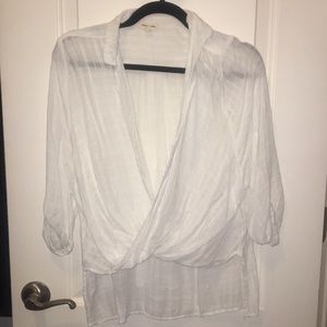 Silence & Noise twist front blouse